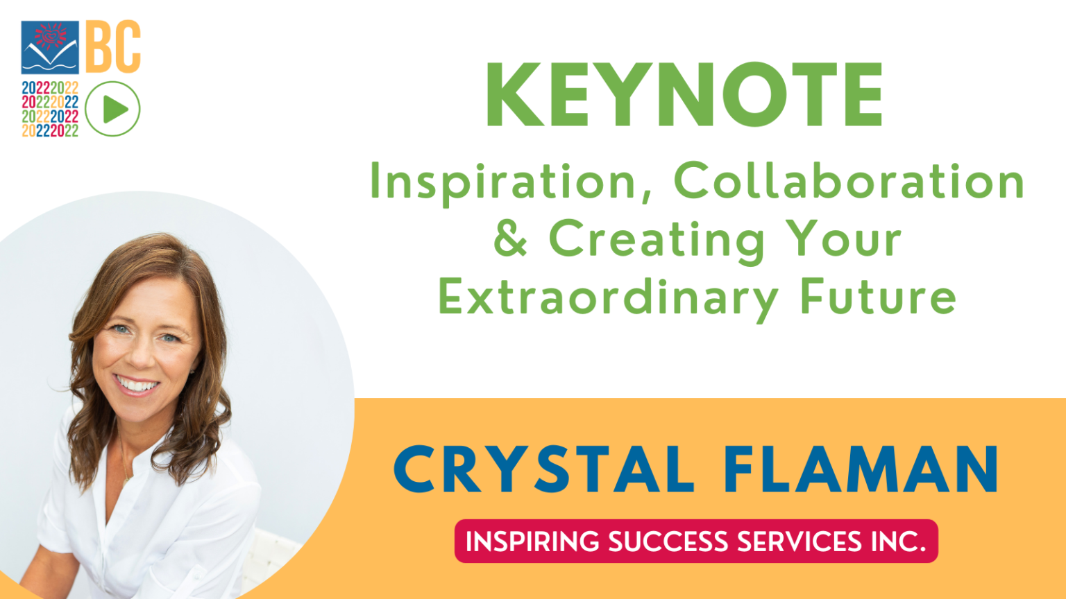 Conference Keynote Announcement BCACG